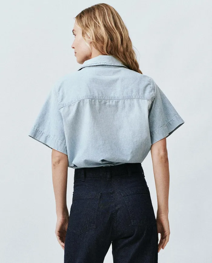 Denim Women The Great The County Top Riverbed Wash