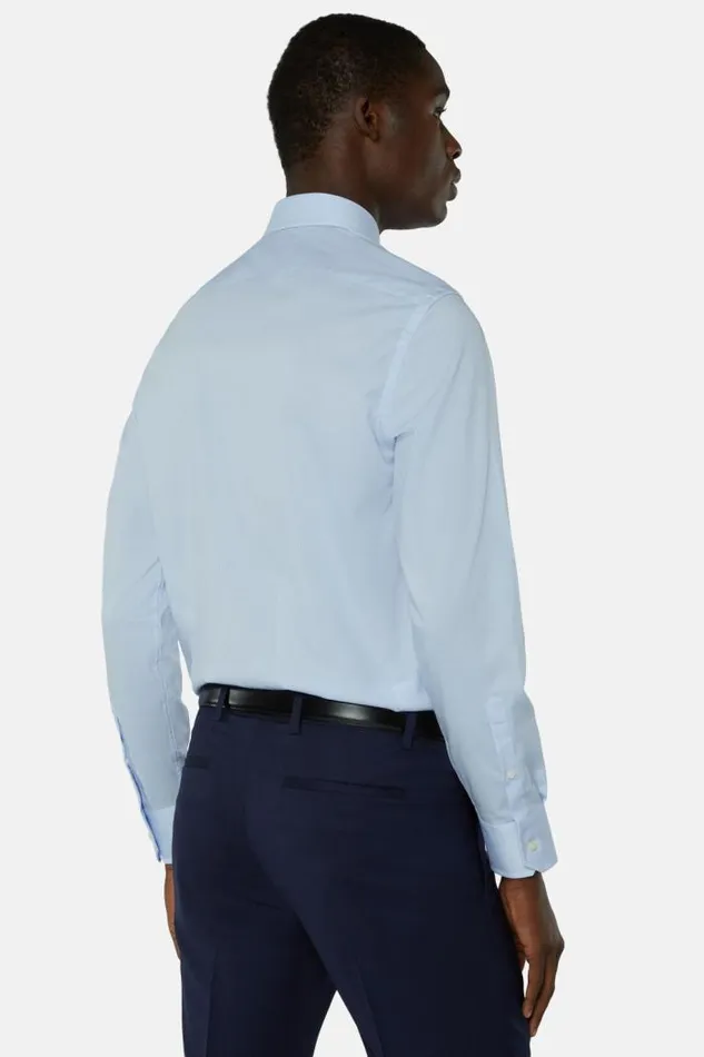 Dress Shirts Men Boggi Milano Slim Fit Sky Blue Striped Cotton And Tencel Shirt Light Blu Dress Shirts Men Boggi Milano Slim Fit Sky Blue Striped Cotton And Tencel Shirt Light Blu