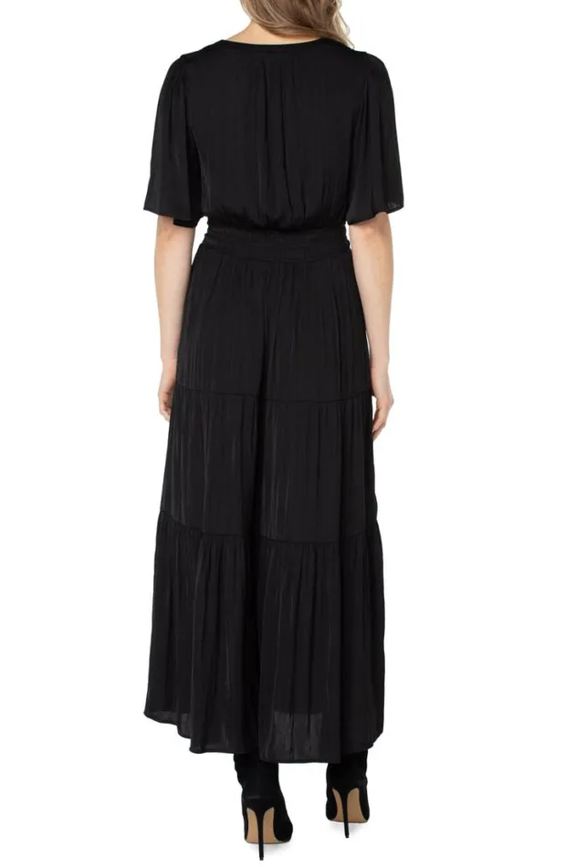 DRESSES Women Liverpool Los Angeles WOVEN MAXI DRESS Black