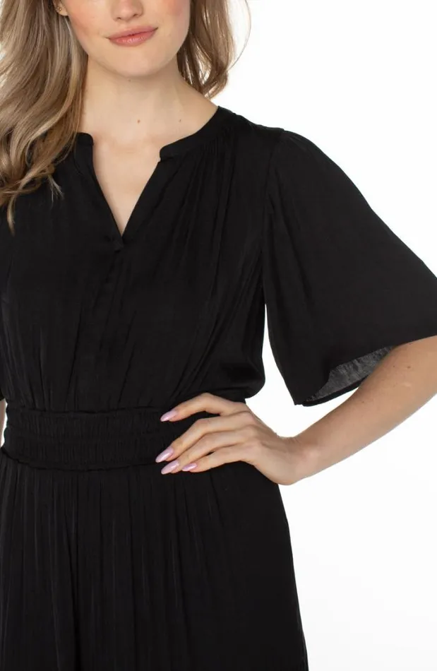 DRESSES Women Liverpool Los Angeles WOVEN MAXI DRESS Black
