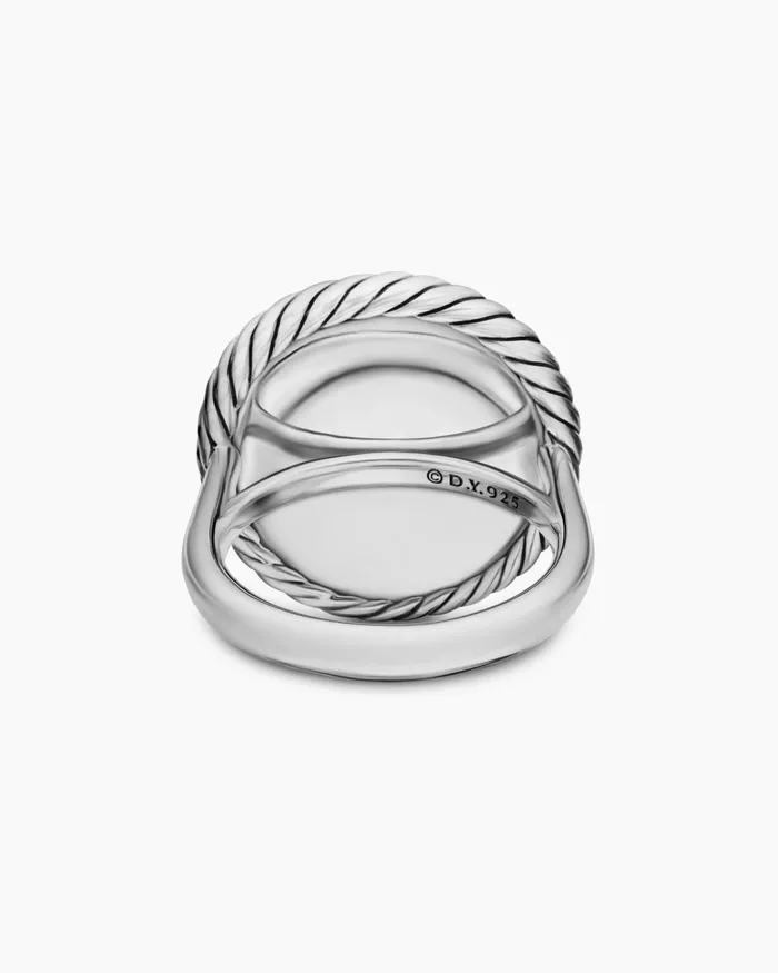 DY Elements Ring In Sterling Silver With Diamonds 212mm Women David Yurman Statement DY Elements Ring In Sterling Silver With Diamonds 212mm Women David Yurman Statement