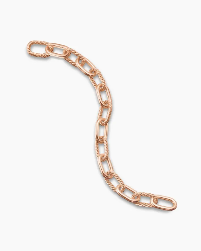 DY Madison Chain Bracelet In 18K Rose Gold 11mm Women David Yurman Chain