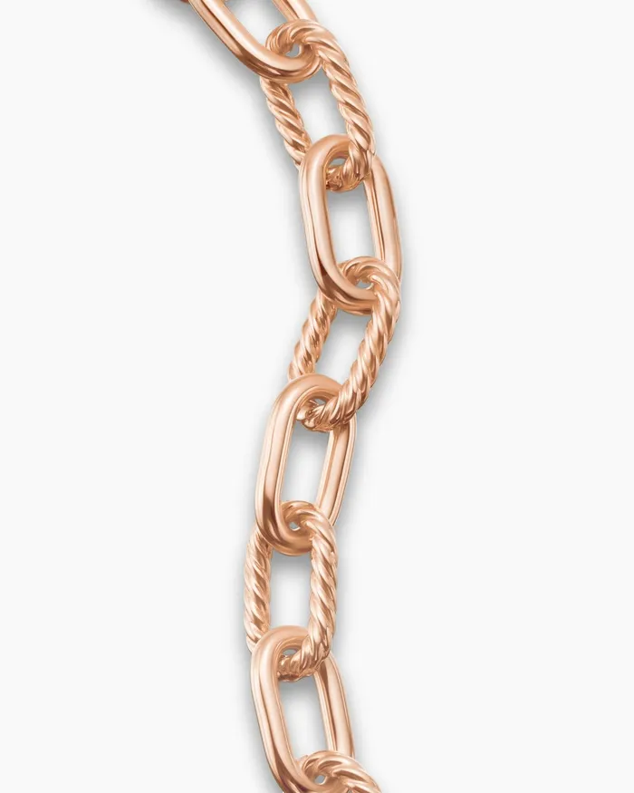 DY Madison Chain Bracelet In 18K Rose Gold 11mm Women David Yurman Chain