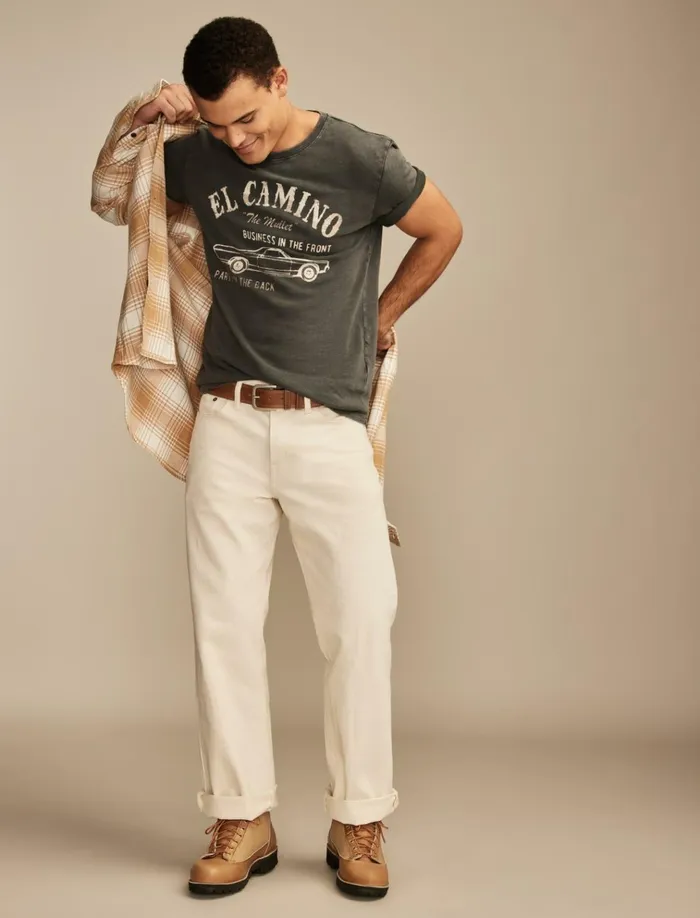 El Camino Jet Black Men Lucky Brand Graphic Tees