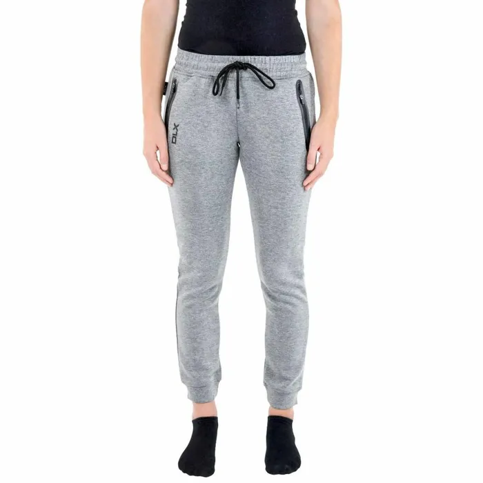 Elara DLX Knitted Tracksuit Bottoms Grey Marl Women Trespass 34 Length Trousers