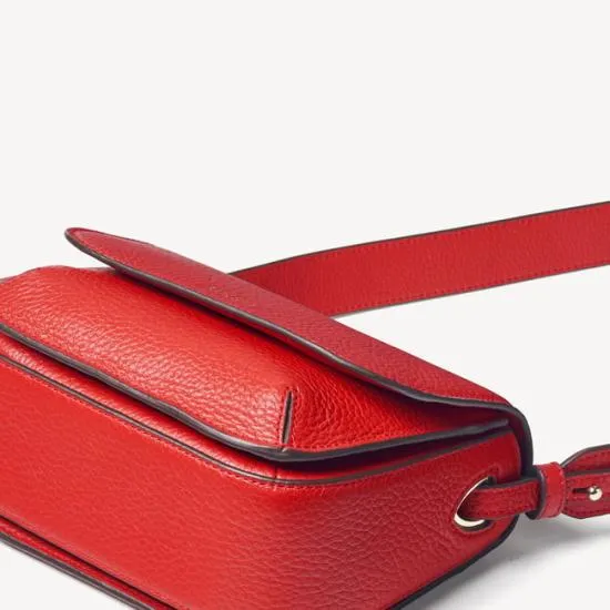 Ella Bag Cardinal Red Pebble Women Aspinal Of London Shoulder