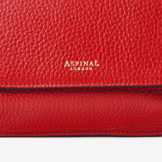 Ella Bag Cardinal Red Pebble Women Aspinal Of London Shoulder