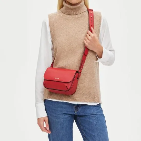 Ella Bag Cardinal Red Pebble Women Aspinal Of London Shoulder