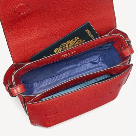 Ella Bag Cardinal Red Pebble Women Aspinal Of London Shoulder