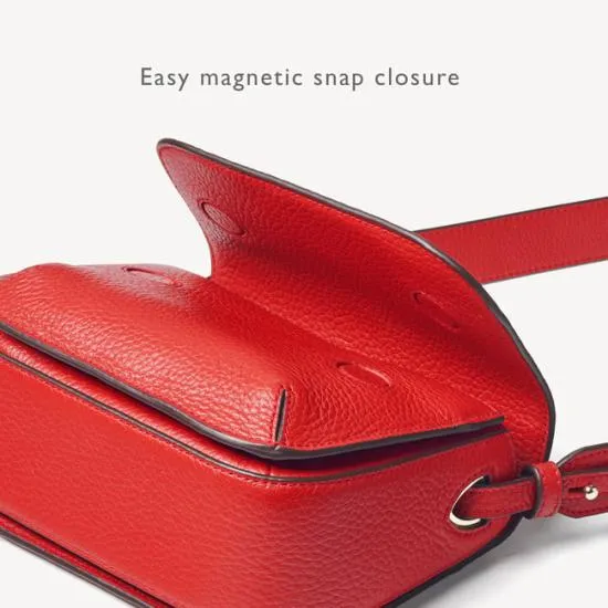 Ella Bag Cardinal Red Pebble Women Aspinal Of London Shoulder