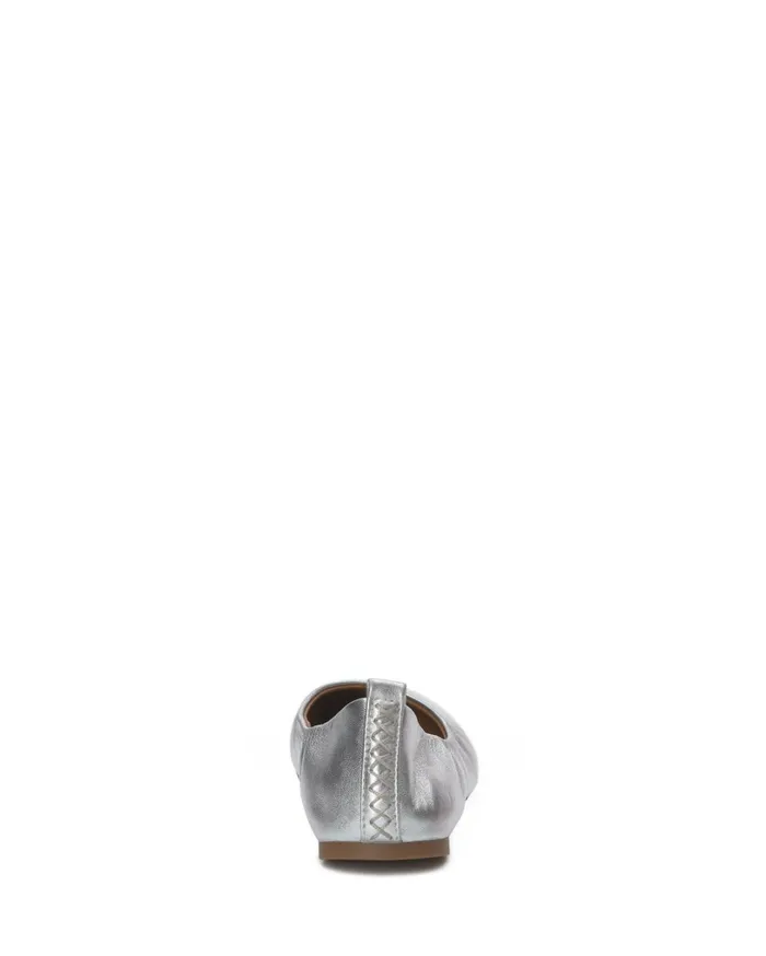 Emmie Lou Ballet Flat Silver Women Lucky Brand Shoes
