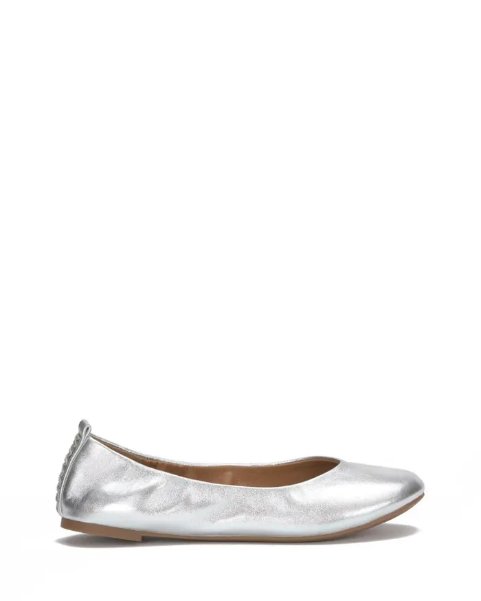 Emmie Lou Ballet Flat Silver Women Lucky Brand Shoes