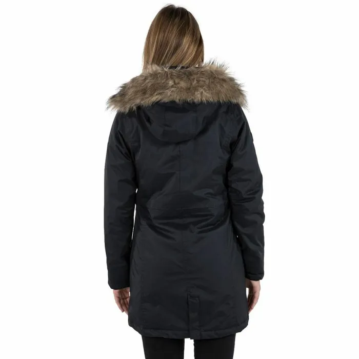 Eternally Waterproof Parka Jacket Black Women Trespass Parka Coats