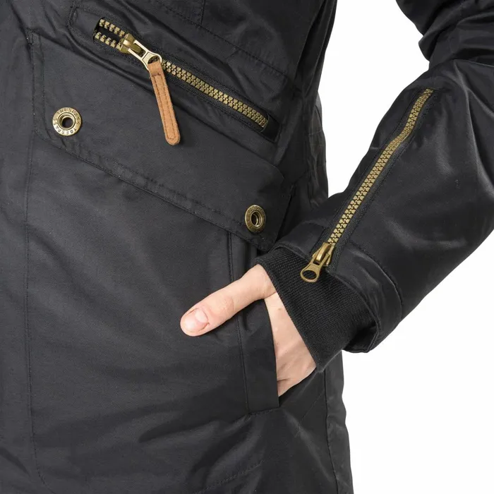 Eternally Waterproof Parka Jacket Black Women Trespass Parka Coats