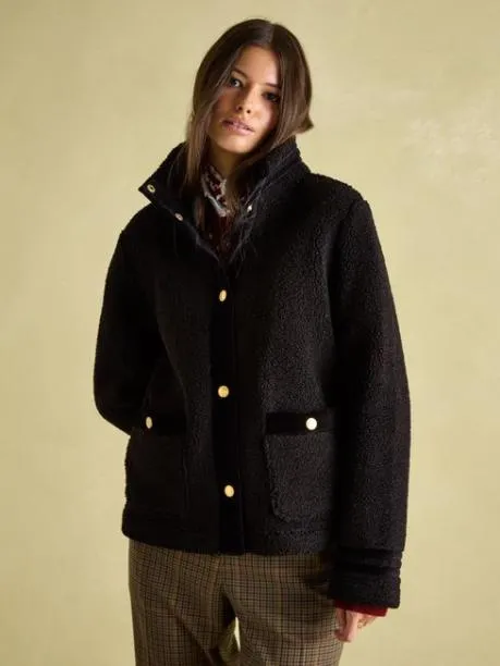 Fleeces and Sweatshirts Women Joules Black Fleece Jacket