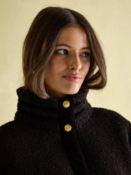 Fleeces and Sweatshirts Women Joules Black Fleece Jacket