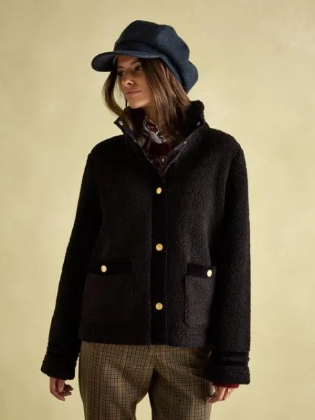 Fleeces and Sweatshirts Women Joules Black Fleece Jacket