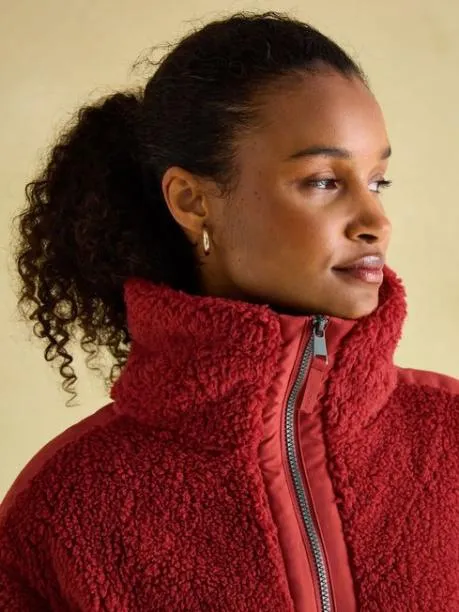 Fleeces and Sweatshirts Women Joules Pink Quarter Zip Fleece
