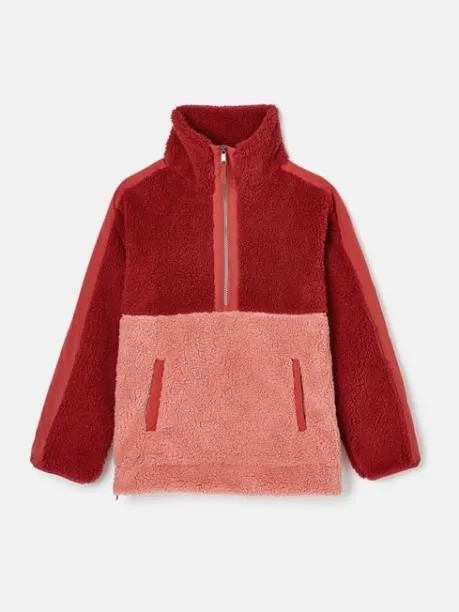 Fleeces and Sweatshirts Women Joules Pink Quarter Zip Fleece