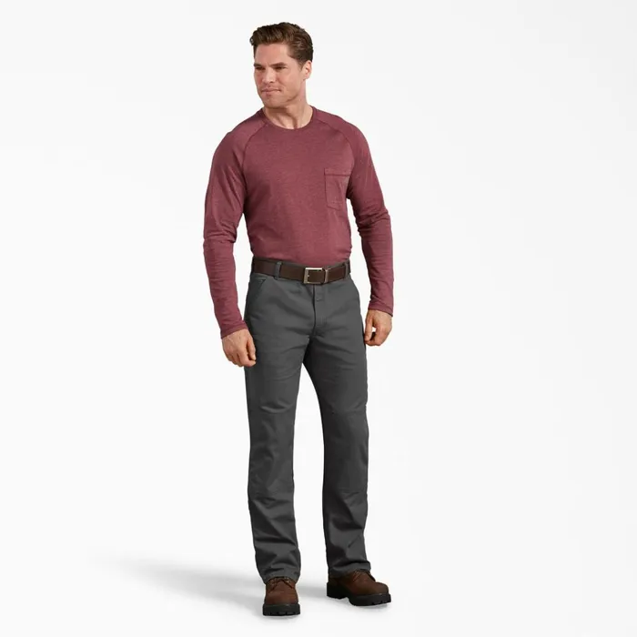 FLEX Regular Fit Duck Double Knee Pants Stonewashed Gray Stonewashed Gray ssl Men Dickies Double Knee FLEX Regular Fit Duck Double Knee Pants Stonewashed Gray Stonewashed Gray ssl Men Dickies Double Knee