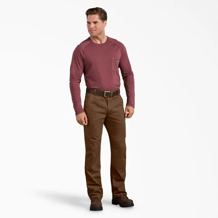 FLEX Regular Fit Duck Double Knee Pants Stonewashed Timber Brown Stonewashed Timber Brown stb Men Dickies Double Knee FLEX Regular Fit Duck Double Knee Pants Stonewashed Timber Brown Stonewashed Timber Brown stb Men Dickies Double Knee