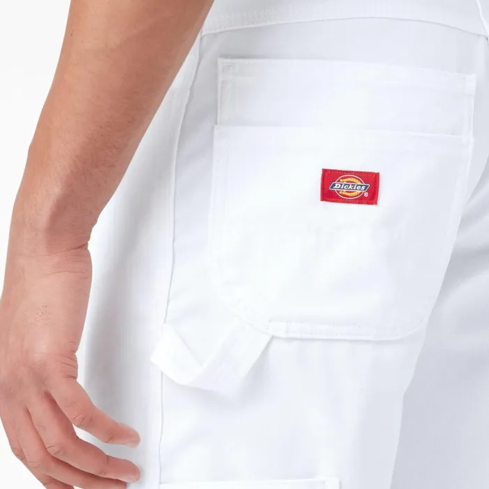 FLEX Relaxed Fit Utility Painter039s Shorts 11034 White White wh Men Dickies Painters