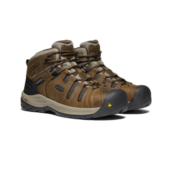 Flint II Waterproof Boot Steel Toe Cascade BrownOrion Blue Men KEEN Work Boots and Shoes Flint II Waterproof Boot Steel Toe Cascade BrownOrion Blue Men KEEN Work Boots and Shoes