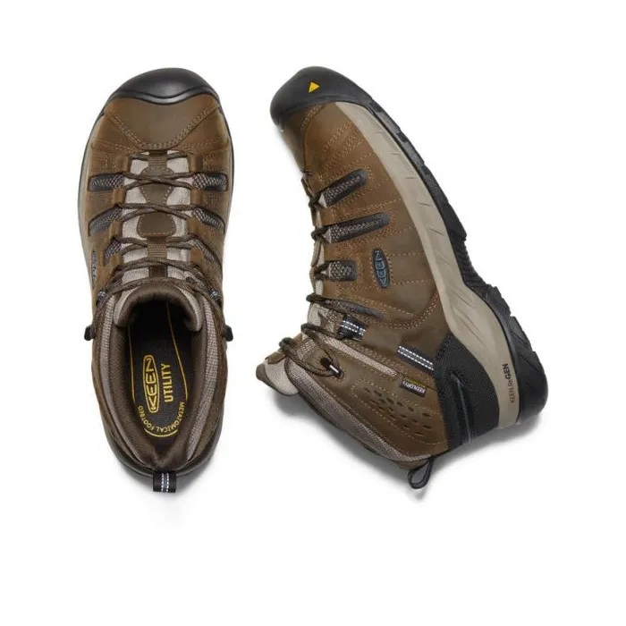 Flint II Waterproof Boot Steel Toe Cascade BrownOrion Blue Men KEEN Work Boots and Shoes Flint II Waterproof Boot Steel Toe Cascade BrownOrion Blue Men KEEN Work Boots and Shoes