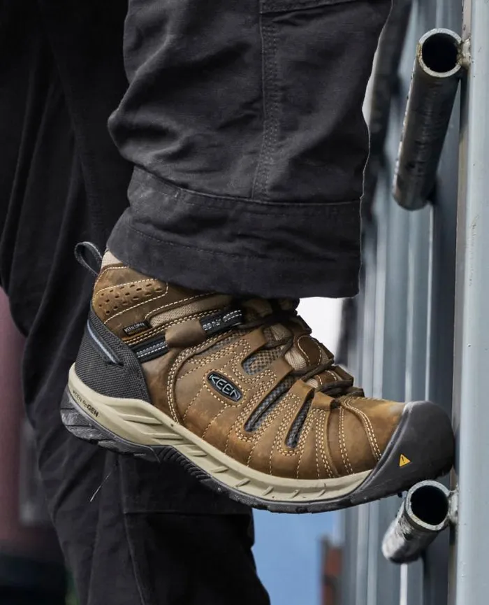 Flint II Waterproof Boot Steel Toe Cascade BrownOrion Blue Men KEEN Work Boots and Shoes Flint II Waterproof Boot Steel Toe Cascade BrownOrion Blue Men KEEN Work Boots and Shoes
