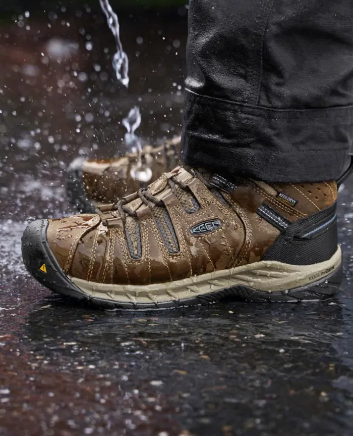 Flint II Waterproof Boot Steel Toe Cascade BrownOrion Blue Men KEEN Work Boots and Shoes Flint II Waterproof Boot Steel Toe Cascade BrownOrion Blue Men KEEN Work Boots and Shoes