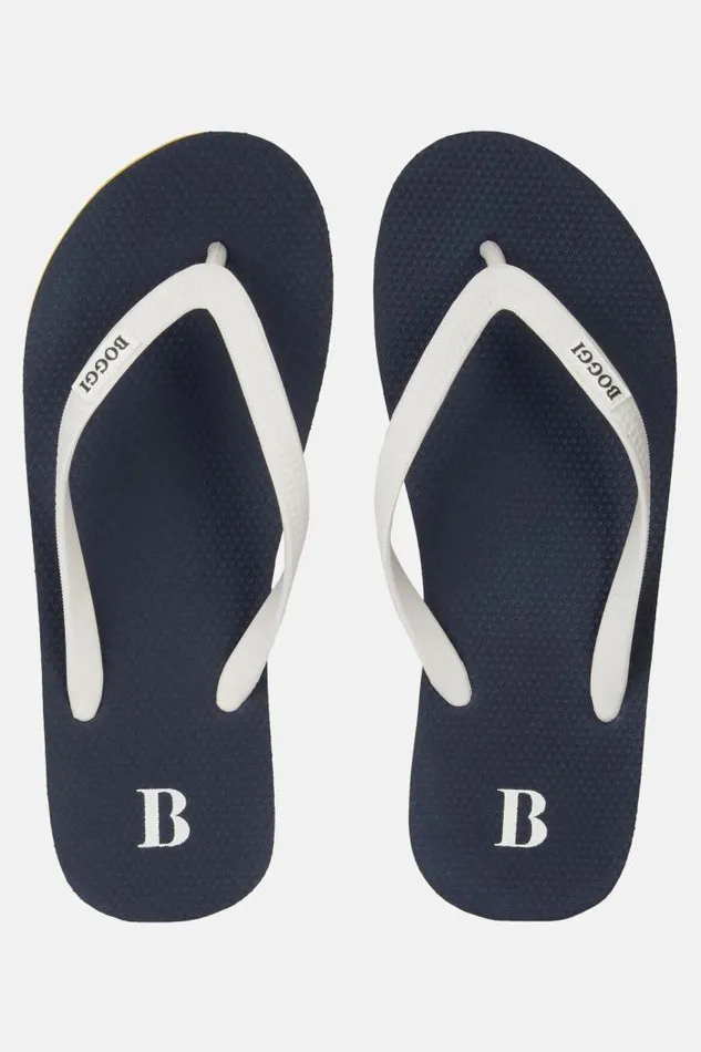 FlipFlops Men Boggi Milano Navy Rubber FlipFlops Navy Blue
