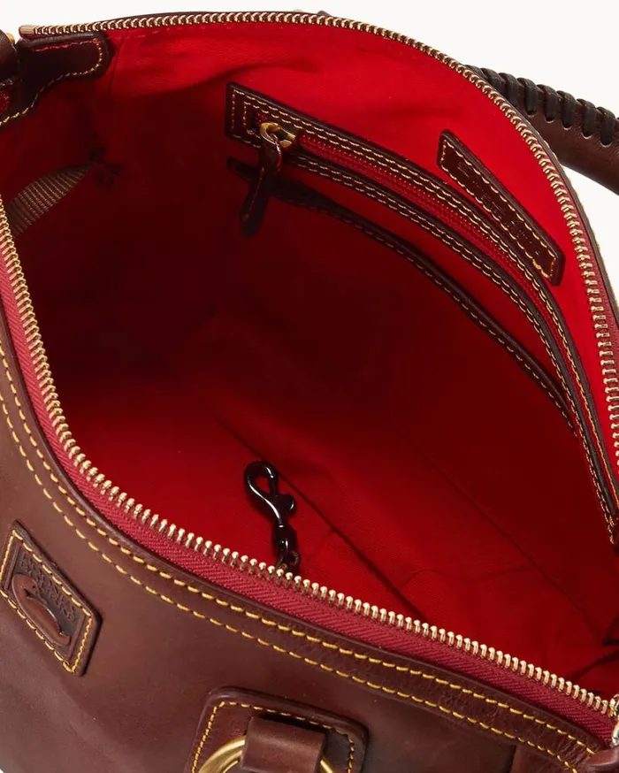 Florentine Medium Mail Satchel Chestnut Women Dooney and Bourke Satchels