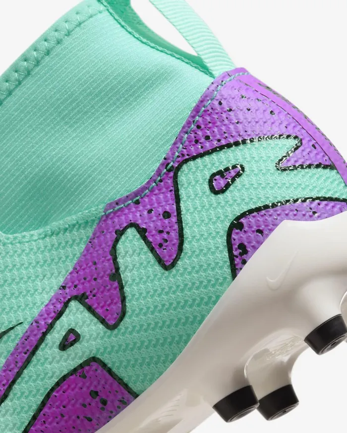 Football Kids Nike Jr Mercurial Superfly 9 Pro Hyper Turquoiseblackwhitefuchsia Dream