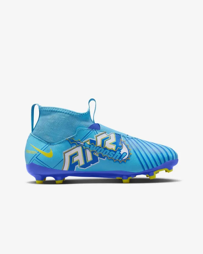 Football Kids Nike Jr Mercurial Zoom Superfly 9 Academy KM FGMG Baltic Bluewhite