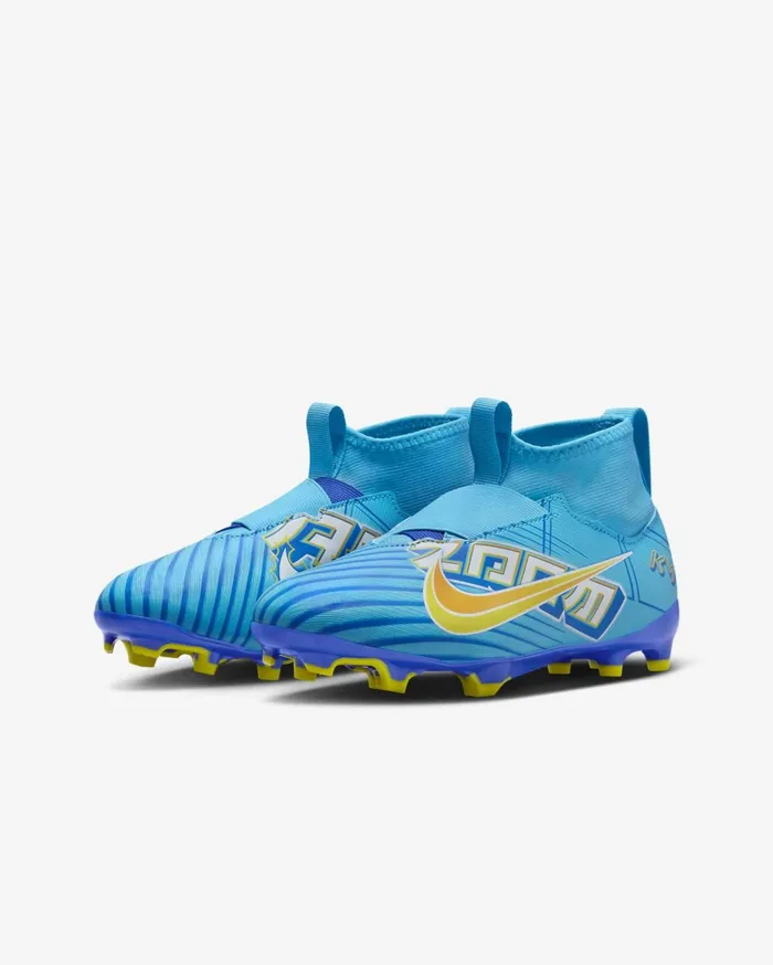 Football Kids Nike Jr Mercurial Zoom Superfly 9 Academy KM FGMG Baltic Bluewhite
