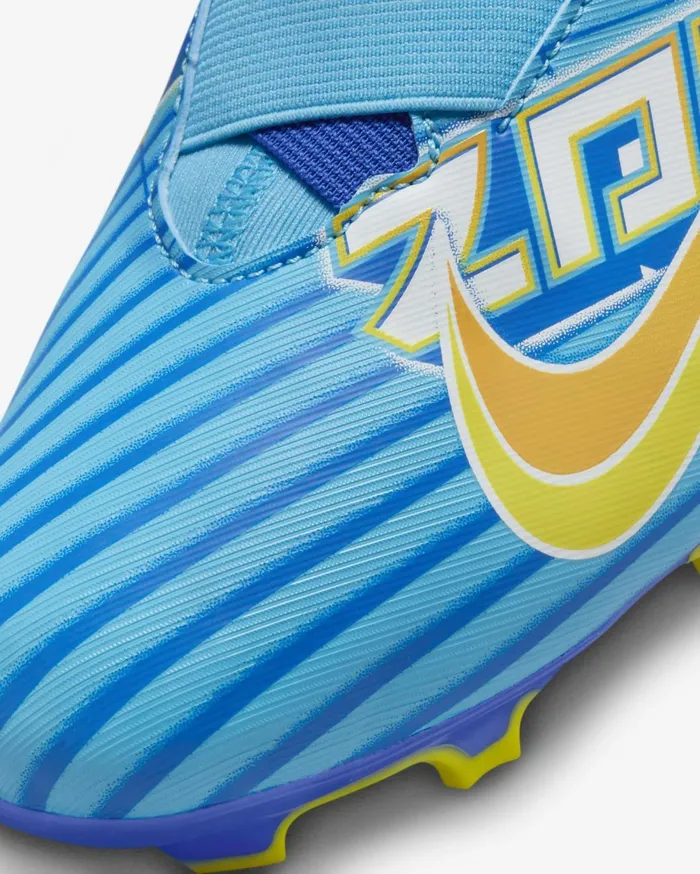 Football Kids Nike Jr Mercurial Zoom Superfly 9 Academy KM FGMG Baltic Bluewhite