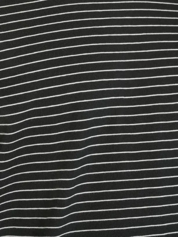 Frame FRAME Logo Skinny Stripe Tee In Noir Off White Noir Off White Men Tees Frame FRAME Logo Skinny Stripe Tee In Noir Off White Noir Off White Men Tees