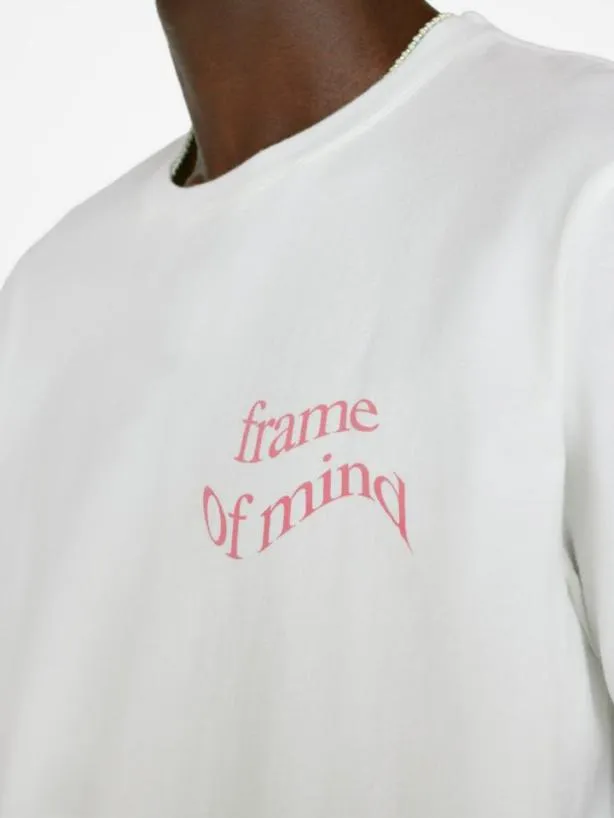 Frame Graphic Tee In Blanc Pop Rose Blanc W Pop Rose Men Tees Frame Graphic Tee In Blanc Pop Rose Blanc W Pop Rose Men Tees