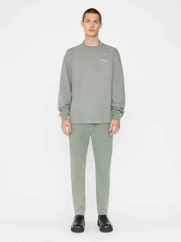 Frame L039Homme Slim Brushed Twill In Washed Military Washed Military Men Pants and Shorts Frame L039Homme Slim Brushed Twill In Washed Military Washed Military Men Pants and Shorts