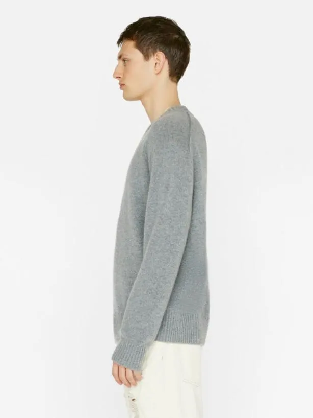 Frame Lightweight Cashmere Sweater In Gris Gris Men Sweaters and Hoodies