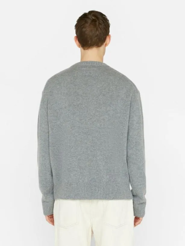 Frame Lightweight Cashmere Sweater In Gris Gris Men Sweaters and Hoodies