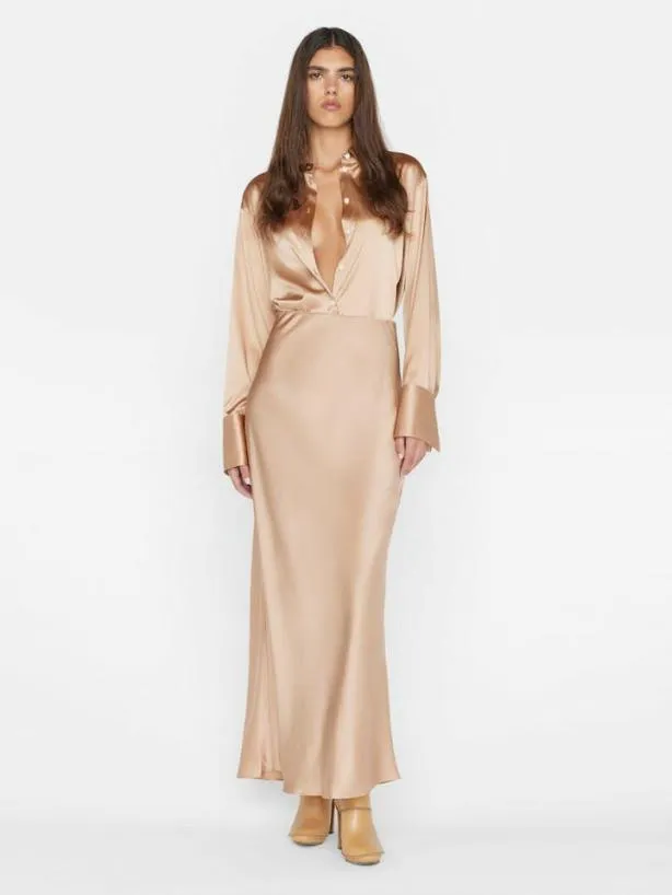 Frame The Standard Shirt In Blush Blush Women Tops and Blouses