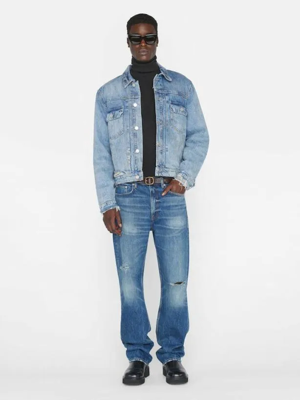 Frame Vintage Lined Jacket In Mar Azul Destruct Mar Azul Destruct Men Jackets and Coats Frame Vintage Lined Jacket In Mar Azul Destruct Mar Azul Destruct Men Jackets and Coats