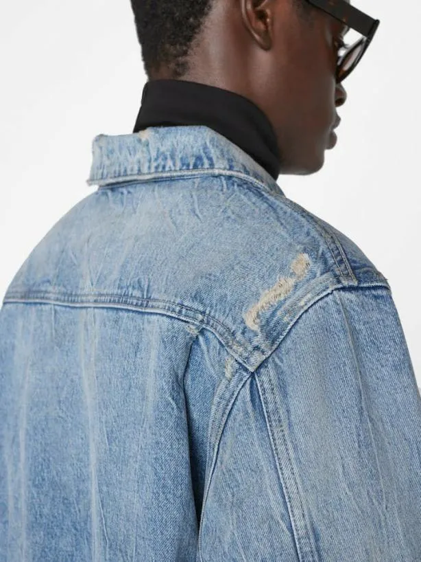 Frame Vintage Lined Jacket In Mar Azul Destruct Mar Azul Destruct Men Jackets and Coats Frame Vintage Lined Jacket In Mar Azul Destruct Mar Azul Destruct Men Jackets and Coats