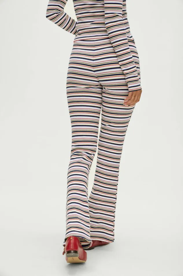 Frankies Bikinis Blair Striped Cotton Pants Love Stripe Women Matching Sets