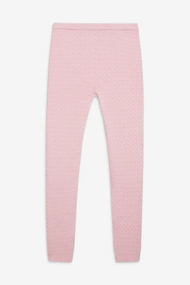 Frankies Bikinis Bodin High Waisted Leggings Cozy Pink Women Cloud Knits