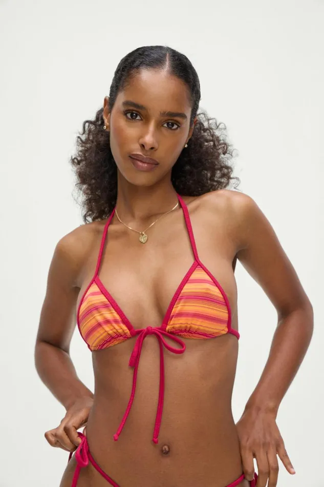 Frankies Bikinis Coastal Micro Bikini Top Harvest Moon Women Bikinis