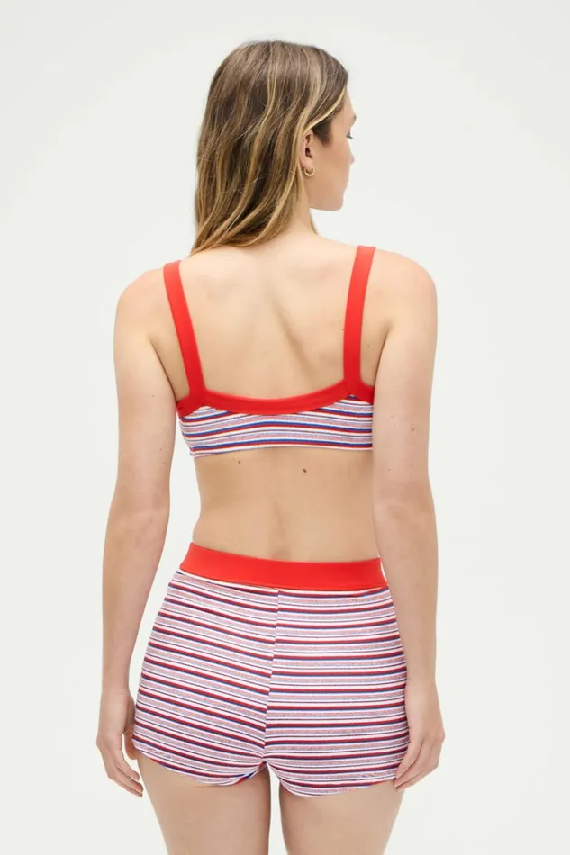 Frankies Bikinis Flynn Terry Bralette Bikini Top American Summer Women Bikinis