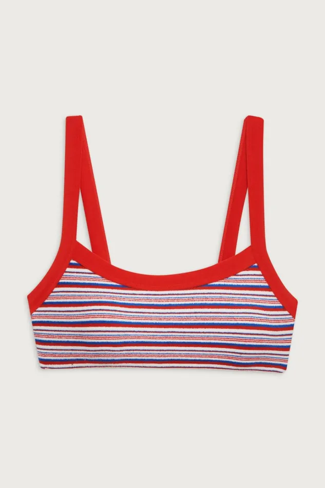 Frankies Bikinis Flynn Terry Bralette Bikini Top American Summer Women Bikinis