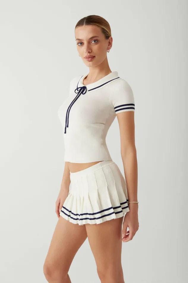 Frankies Bikinis Honeymoon Knit Shirt Sugar Women Tops